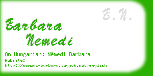 barbara nemedi business card